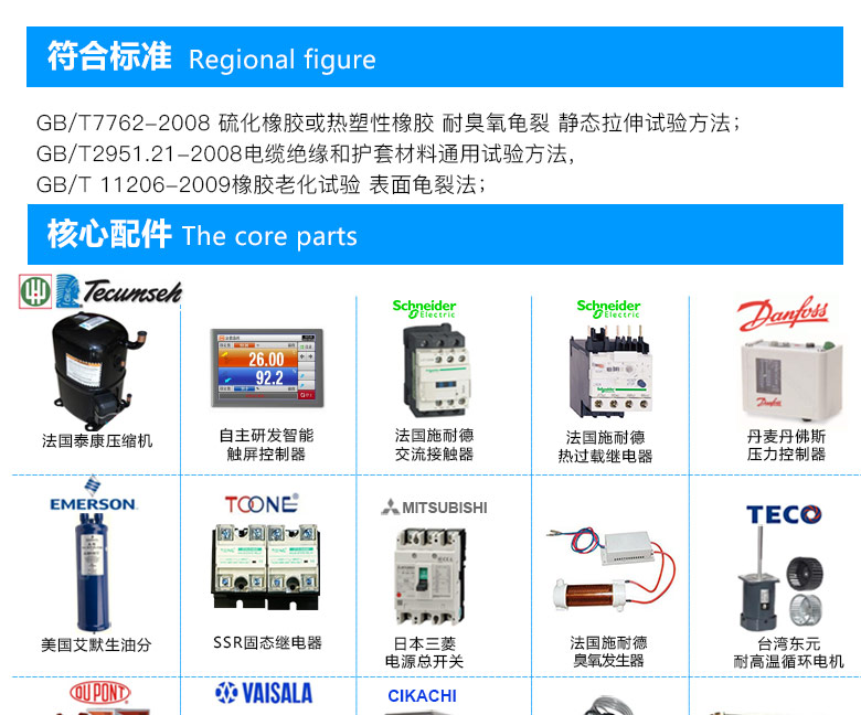 臭氧老化試驗(yàn)機(jī)滿足GB/T7762-2008、GB/T2951.21-2008等標(biāo)準(zhǔn)